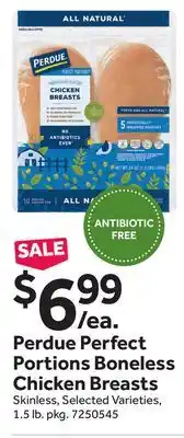 Stop&Shop Perdue Perfect Portions Boneless Chicken Breasts offer