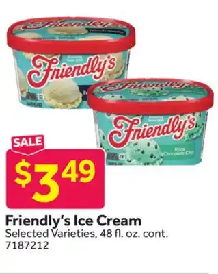 Stop&Shop Friendly's Ice Cream offer