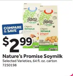 Stop&Shop Nature's Promise Soymilk offer