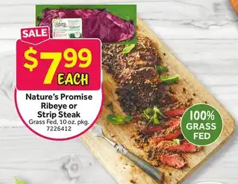 Stop&Shop Nature's Promise Ribeye or Strip Steak offer