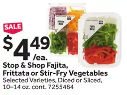 Stop&Shop Stop & Shop Fajita, Frittata or Stir-Fry Vegetables offer