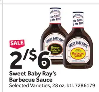 Stop&Shop Sweet Baby Ray's Barbecue Sauce offer