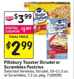 Stop&Shop Pillsbury Toaster Strudel or Scrambles Pastries offer