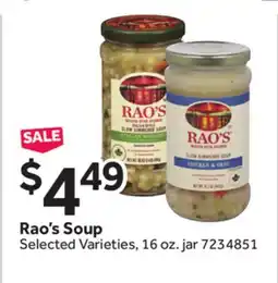 Stop&Shop Rao's Soup offer