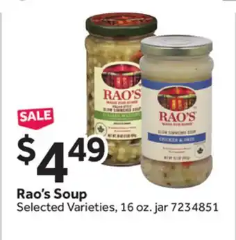 Stop&Shop Rao's Soup offer