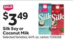 Stop&Shop Silk Soy or Coconut Milk offer