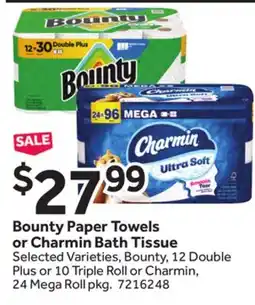 Stop&Shop Bounty Paper Towels or Charmin Bath Tissue offer