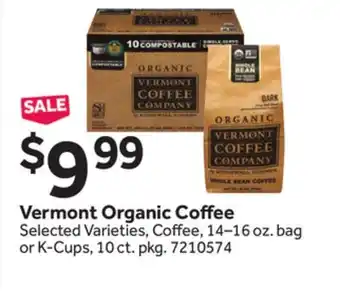 Stop&Shop Vermont Organic Coffee offer