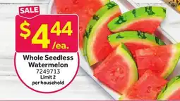 Stop&Shop Whole Seedless Watermelon offer