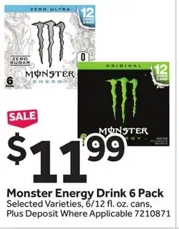 Stop&Shop Monster Energy Drink offer