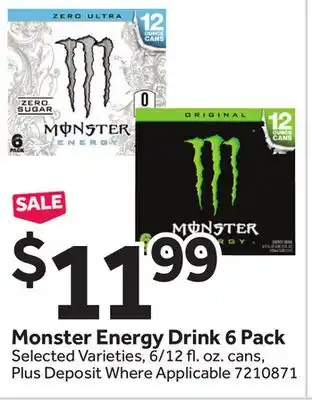 Stop&Shop Monster Energy Drink offer