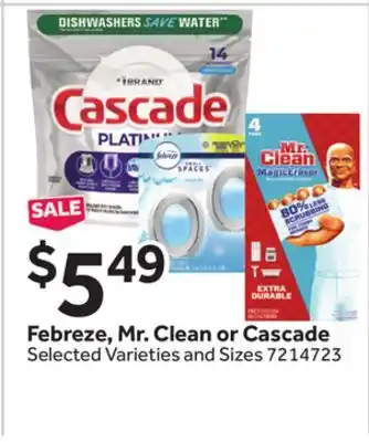 Stop&Shop Febreze, Mr. Clean or Cascade offer