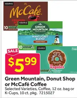 Stop&Shop Green Mountain, Donut Shop or McCafé Coffee offer