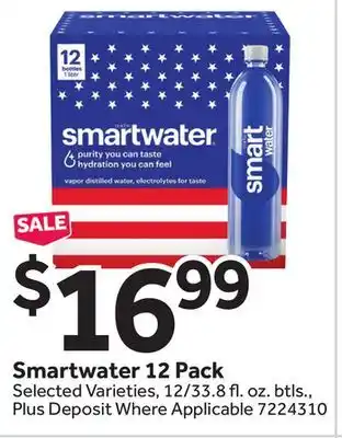 Stop&Shop Smartwater 12 Pack offer