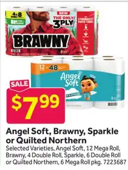 Stop&Shop Angel Soft, Brawny, Sparkle or Quilted Northern offer