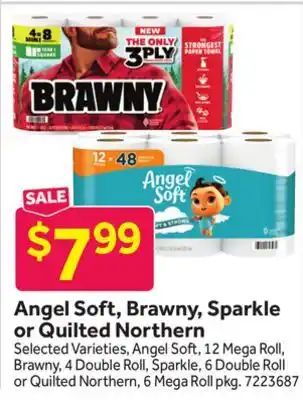 Stop&Shop Angel Soft, Brawny, Sparkle or Quilted Northern offer