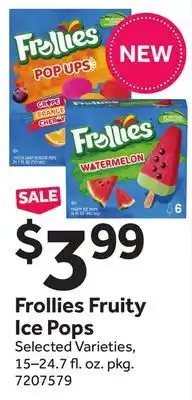 Stop&Shop Frollies Fruity Ice Pops offer