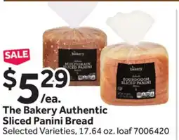 Stop&Shop The Bakery Authentic Sliced Panini Bread offer