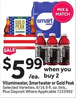 Stop&Shop Vitaminwater, Smartwater or Gold Peak offer