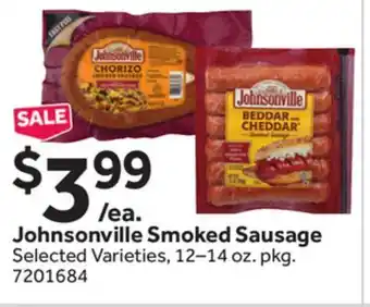 Stop&Shop Johnsonville Smoked Sausage offer