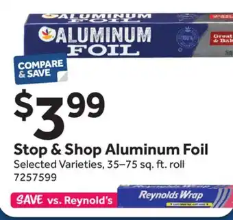 Stop&Shop Stop & Shop Aluminum Foil offer