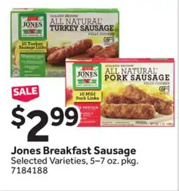 Stop&Shop Jones Breakfast Sausage offer