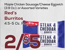 DeCicco & Sons Red's Burritos 4.5-5 Oz. Pkg offer