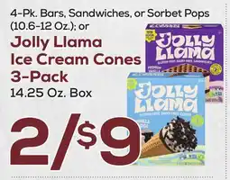 DeCicco & Sons Jolly Llama Ice Cream Cones 3-Pack 14.25 Oz. Box offer