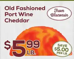 DeCicco & Sons Old Fashioned Port Wine Cheddar offer