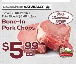 DeCicco & Sons Bone-In Pork Chops offer