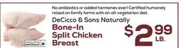 DeCicco & Sons DeCicco & Sons Naturally Bone-In Split Chicken Breast offer
