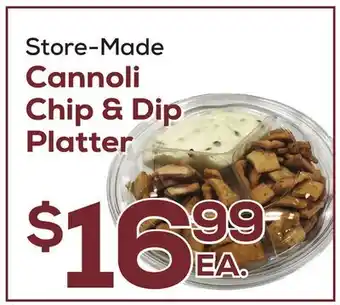 DeCicco & Sons Cannoli Chip & Dip Platter offer