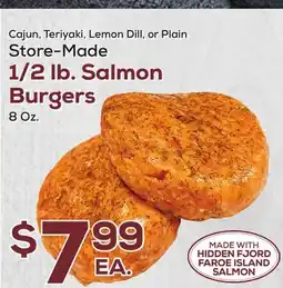 DeCicco & Sons 1/2 lb. Salmon Burgers offer