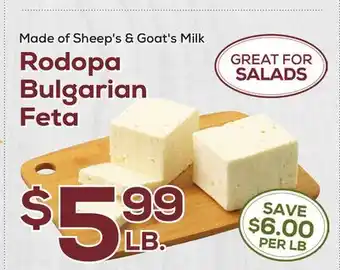 DeCicco & Sons Rodopa Bulgarian Feta offer