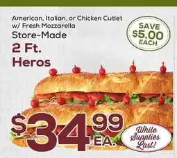 DeCicco & Sons 2 Ft. Heros offer