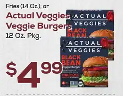 DeCicco & Sons Actual Veggies Veggie Burgers, 12 Oz. Pkg offer