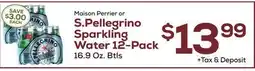 DeCicco & Sons S. Pellegrino Sparkling Water 12-Pack offer