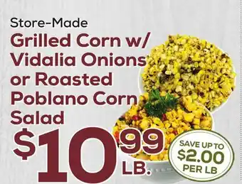 DeCicco & Sons Grilled Corn w/Vidalia Onions or Roasted Poblano Corn Salad offer