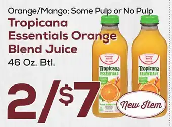 DeCicco & Sons Tropicana Essentials Orange Blend Juice offer