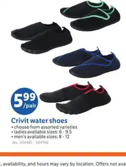 Lidl Crivit water shoes offer