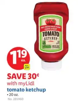 Lidl tomato ketchup offer