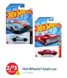 Lidl Hot Wheels basic car offer