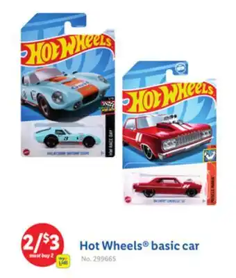 Lidl Hot Wheels basic car offer