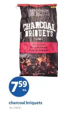 Lidl charcoal briquets offer
