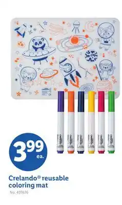 Lidl Crelando reusable coloring mat offer
