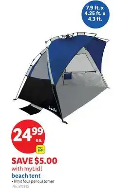 Lidl beach tent offer