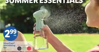 Lidl SilverCrest mini misting fan offer