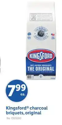 Lidl Kingsford charcoal briquets, original offer