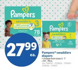 Lidl Pampers swaddlers diapers offer