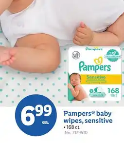 Lidl Pampers baby wipes, sensitive offer